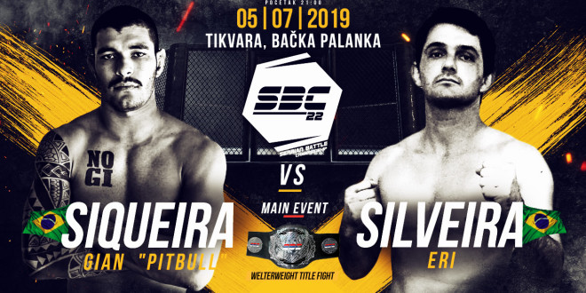 SBC 22 – Main Event – Welterweight Title Fight – Gian “Pitbull” Siqueira vs Eri Silveira