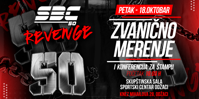 SBC 50 Revenge – 18.10. Zvanično merenje